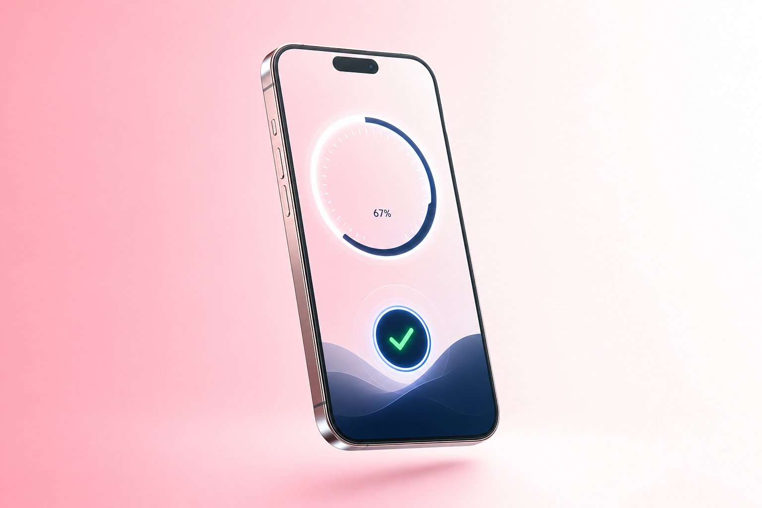 Concept: een smartphone toont bij het afrekenen een directe goedkeuring en een dynamische meter die de persoonlijke bestedingsruimte weergeeft