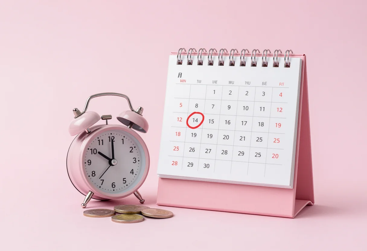 Klarna te laat betalen: een betaalherinnering op een smartphone met een kalender die de vervaldatum toont