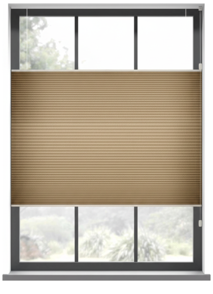 123jaloezie.nl Plissé met koord - Baseline beige honingraatstof