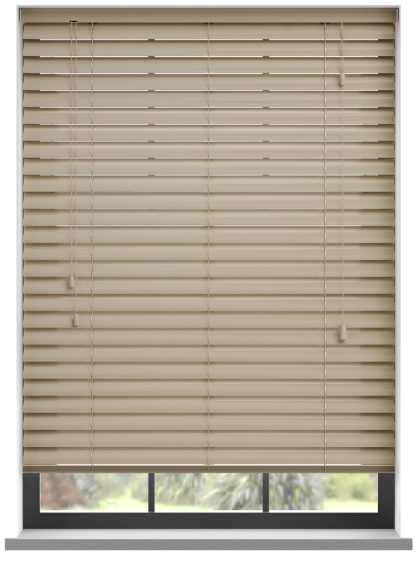 123jaloezie.nl Aluminium jaloezie met koord - Beige