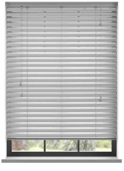 123jaloezie.nl Aluminium jaloezie met koord - Zilver Mat
