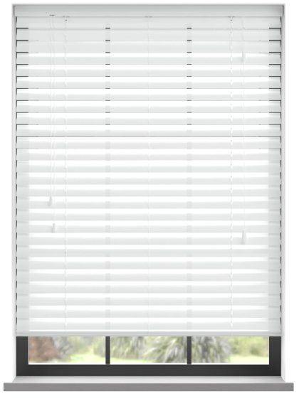 123jaloezie.nl Aluminium jaloezie met koord - Wit Perf