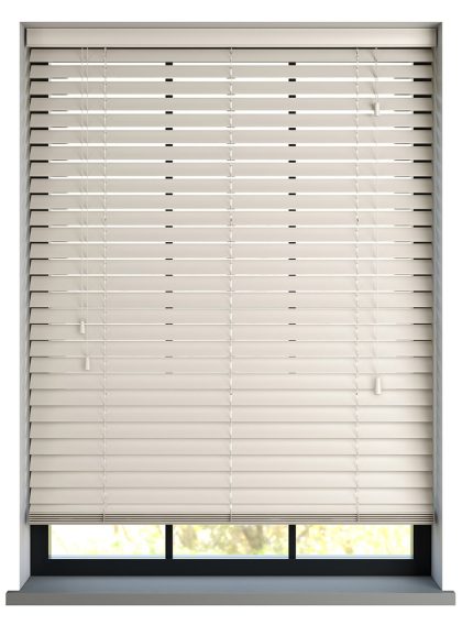 123jaloezie.nl Sunwood PVC jaloezie met koord - Roomwit