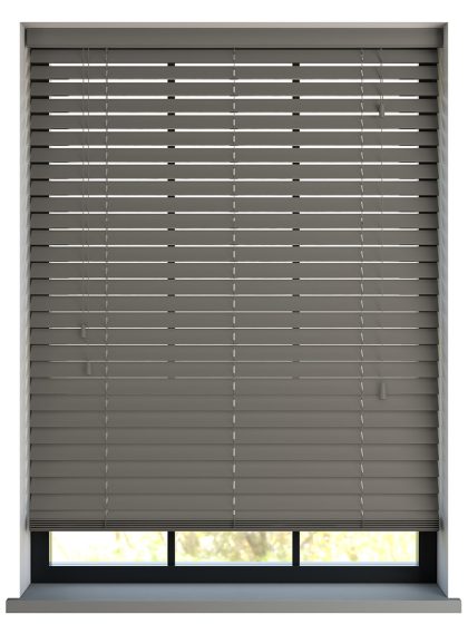 123jaloezie.nl Sunwood PVC jaloezie met koord - donkergrijs