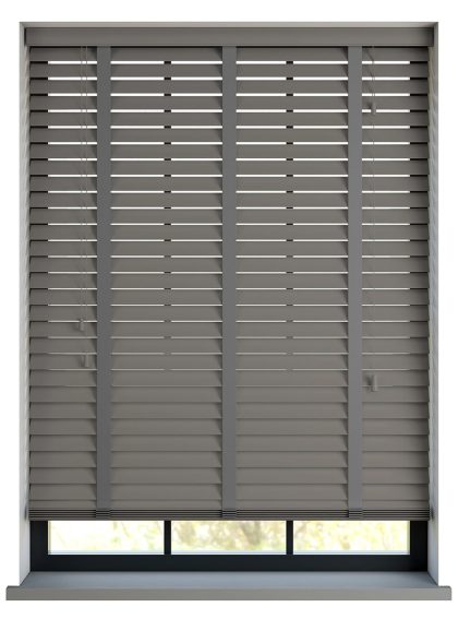 123jaloezie.nl Sunwood PVC jaloezie met ladderband - donkergrijs