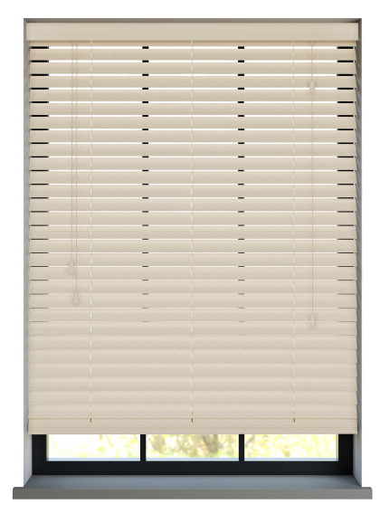 123jaloezie.nl Sunwood PVC jaloezie met koord - zand eiken