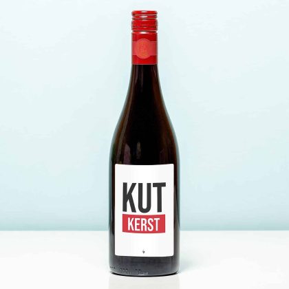 Ditverzinjeniet Wijnfles Kut Kerst - Rood (Merlot)