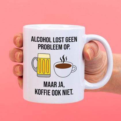 Ditverzinjeniet Mok Alcohol lost geen problemen op