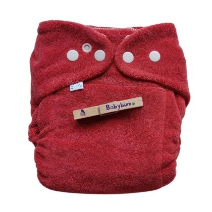 Babybum Popolini SnapFit Drukknoopjes luier - MaxiSnap (4-15 kilo) - Kers