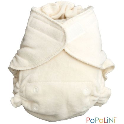Babybum Popolini UltraFit Klittenband luier - UltraFit (4-15 kilo) - Wit Organic