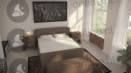 Bremafa Standaard boxspring 160 x 200 cm- stofkleur 1040