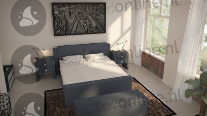 Bremafa Standaard boxspring 160 x 200 cm- stofkleur 1516