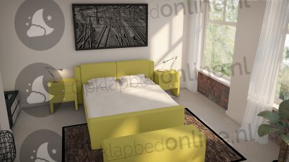 Bremafa Standaard boxspringset 140 x 200 cm- stofkleur 1522