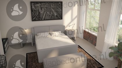 Bremafa Standaard boxspring 180 x 200 cm- stofkleur 1734