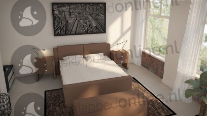 Bremafa Standaard boxspring 160 x 200 cm- stofkleur 1911