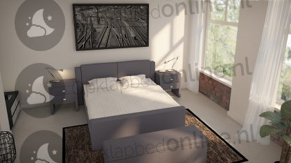 Bremafa Standaard boxspring 160 x 200 cm- stofkleur 1917
