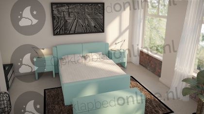 Bremafa Standaard boxspring 160 x 200 cm- stofkleur 1945