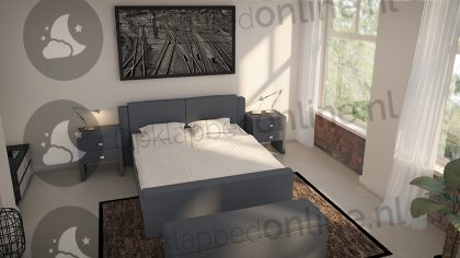 Bremafa Standaard boxspring 140 x 190 cm- stofkleur 5020