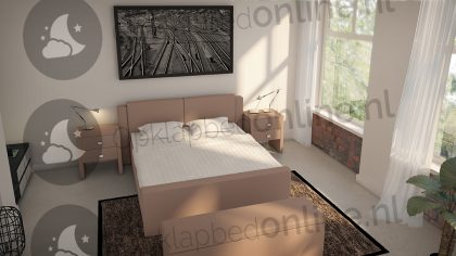 Bremafa Standaard boxspring 160 x 190 cm- stofkleur 5081