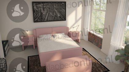 Bremafa Standaard boxspring 140 x 190 cm- stofkleur 5083