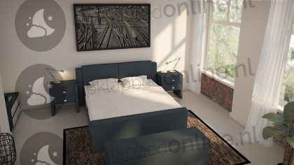 Bremafa Standaard boxspringset 140 x 200 cm- stofkleur 5087