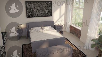 Bremafa Standaard boxspring 160 x 200 cm- stofkleur 7011