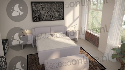 Bremafa Standaard boxspring 140 x 190 cm- stofkleur 7013