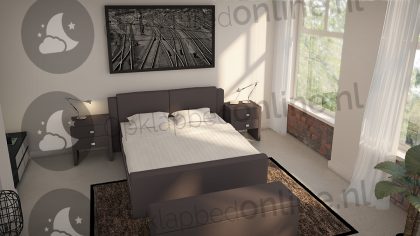 Bremafa Standaard boxspring 160 x 200 cm- stofkleur 7032