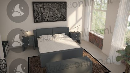 Bremafa Standaard boxspring 160 x 200 cm- stofkleur 7078