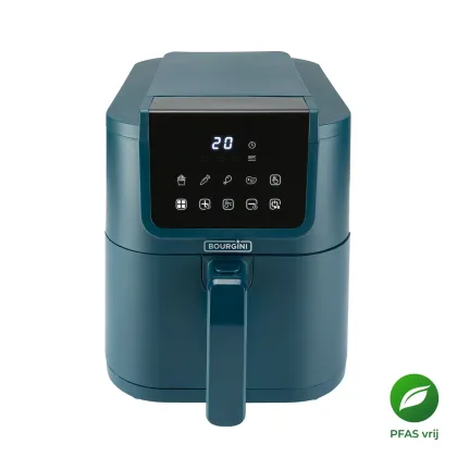 Bourgini Slimfit Airfryer Pure XL 5L - Blauw - PFAS-vrij