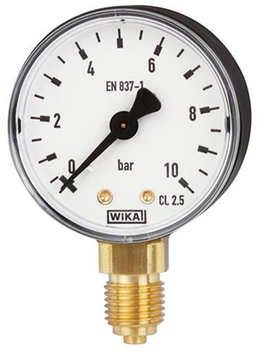 NexaParts Manometer 50mm Onder Aansluiting 0-6 Bar