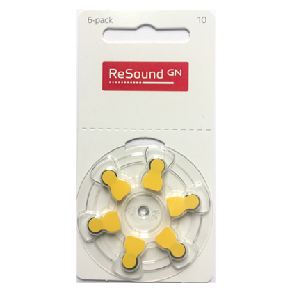 ReSound 10 Hoortoestelbatterijen