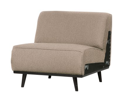 WOOOD Bank 'Statement' 1-zits Element, Bouclé, kleur Beige
