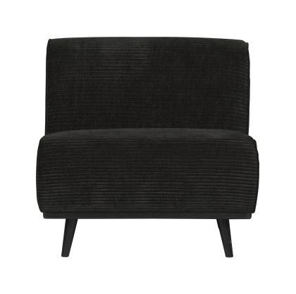 WOOOD Bank 'Statement' 1-zits Element, Rib, kleur Graphite