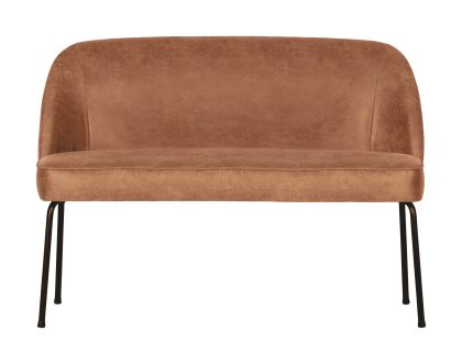 WOOOD Eetkamerbank Vogue Leder - Cognac - BePureHome