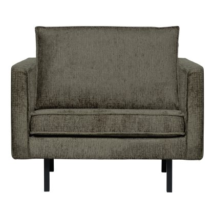 WOOOD Fauteuil Rodeo Structure Velvet - Frost - BePureHome