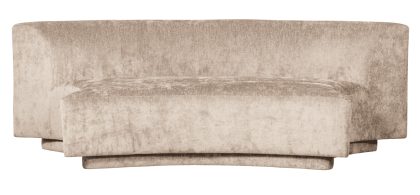 WOOOD 2-zits Bank Popular Modulair, Chenille - Naturel - BePureHome