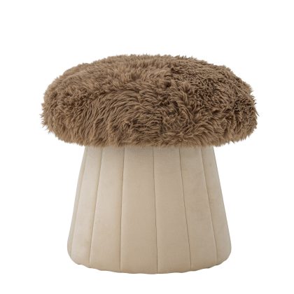 Bloomingville MINI Poef Bertil Paddenstoel, 37cm - Naturel