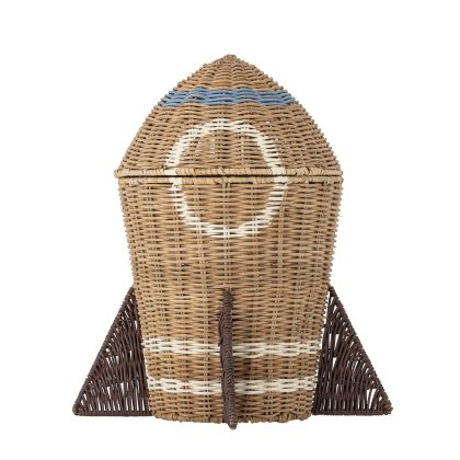 Bloomingville MINI Mand Space Raket, 35cm hoog - Naturel