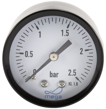 Mega Pool Manometer zandfilter drukmeter 0 - 2,5 bar (1/8") (achteraansluiting)