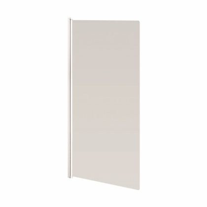Go by Van Marcke Badwand VM Go Megalo 75x130 cm Scharnierend Wit Profiel 4 mm Veiligheidsglas Go by Van Marcke
