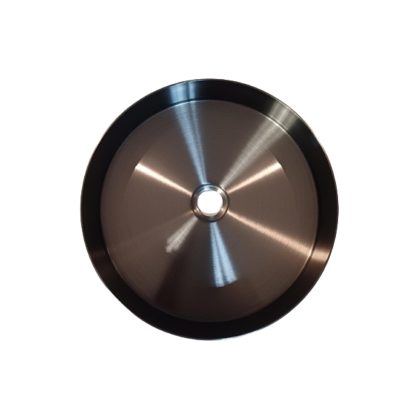 Sanimex Opbouw Wastafel Sanimex Onyx RVS Rond Gunmetal Sanimex