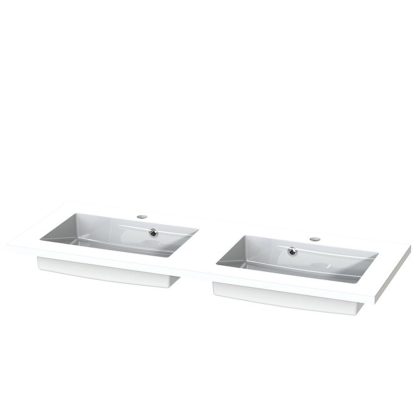 Tiger Wastafel S-line Quadro 120 cm Glanzend Wit