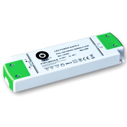 POS-POWER Compacte Dimbare Voeding DC 12 Volt 30 Watt 2.5A