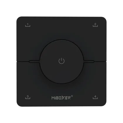 Mi·Light Draadloze Wanddimmer met Scènebediening voor Dual White Verlichting - Zwart
