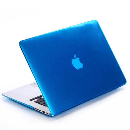 Lunso MacBook Air 11 inch cover hoes - case - Glanzend Lichtblauw