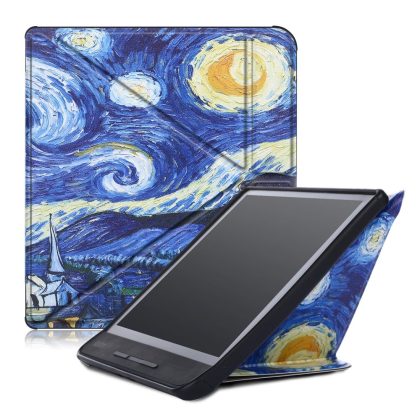 Lunso - sleepcover origami hoes - Kobo Forma (8 inch) - Van Gogh Schilderij