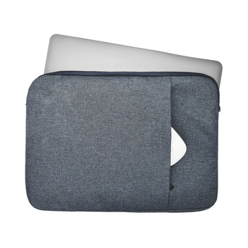 Lunso - Stijlvolle zachte neopreen sleeve hoes 15 inch - Blauw