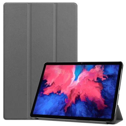Lunso 3-Vouw sleepcover hoes - Lenovo Tab P11 / P11 Plus - Grijs