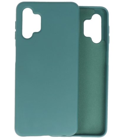 Lunso - Softcase hoes - Samsung Galaxy A32 - Army Groen